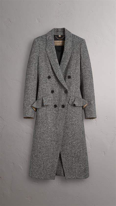 burberry donegal herringbone wool topcoat|Burberry Wool Coat .